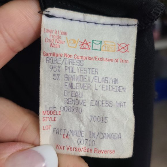 Joseph Ribkoff Little Black Dress Ruched Size 8 - Picture 13 of 15